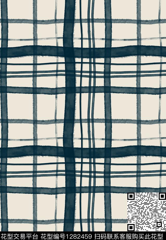 几何男装手绘数码印花华亿平台下载（图片编号: 1282459） - 瓦栏（Walan）