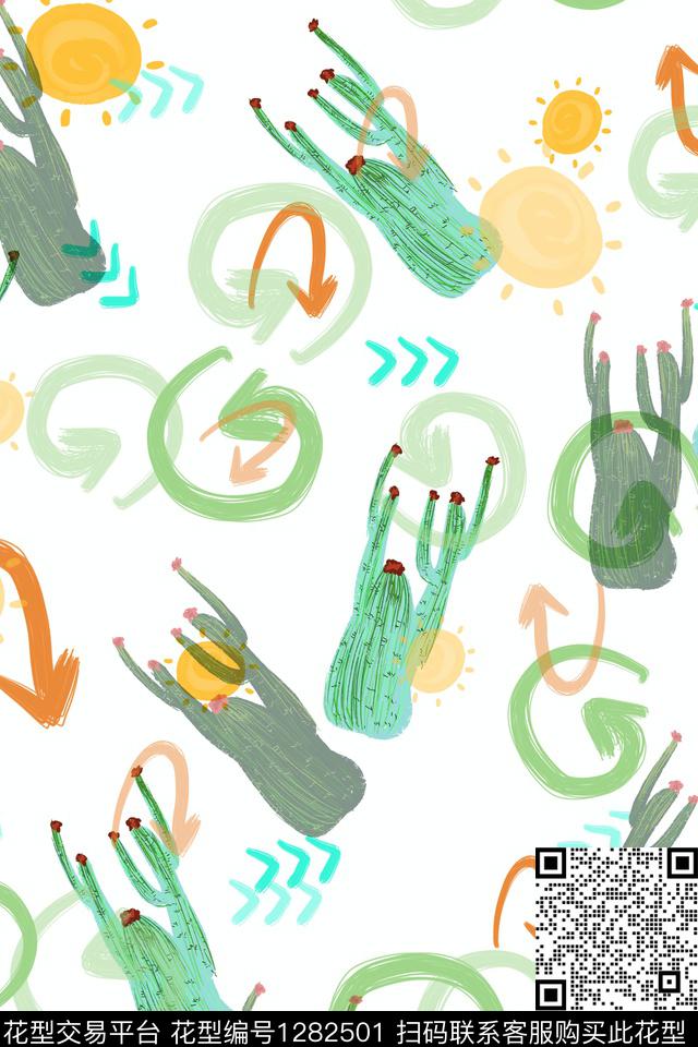 卡通童装趣味数码印花华亿平台下载（图片编号: 1282501） - 瓦栏（Walan）