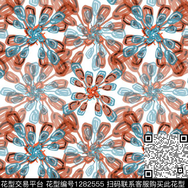 卡通婴童图案彩绘涂鸦手绘线条笔触数码印花华亿平台下载（图片编号: 1282555） - 瓦栏（Walan）