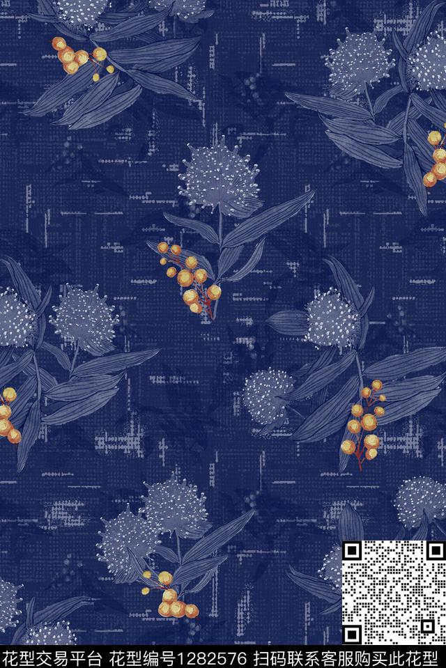 花卉肌理大牌风数码印花华亿平台下载（图片编号: 1282576） - 瓦栏（Walan）