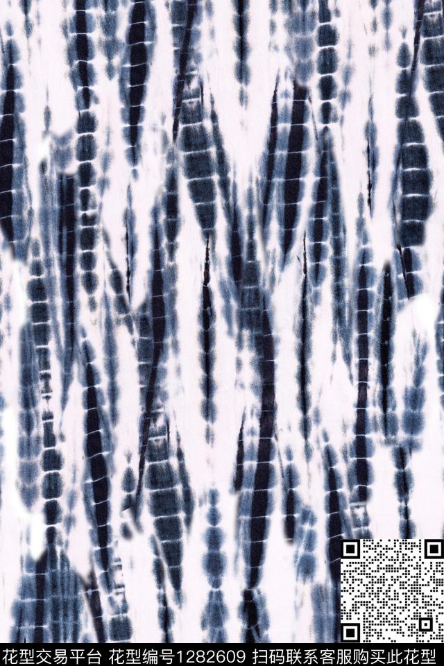 扎染华亿平台大牌风抽象数码印花华亿平台下载（图片编号: 1282609） - 瓦栏（Walan）