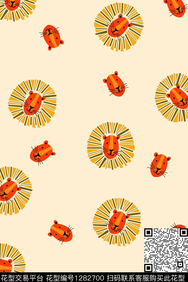 卡通动物手绘卡通传统印花华亿平台下载（图片编号: 1282700） - 瓦栏（Walan）