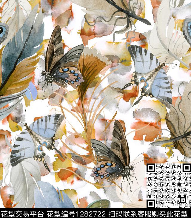 数码华亿平台扎染华亿平台抽象数码印花华亿平台下载（图片编号: 1282722） - 瓦栏（Walan）