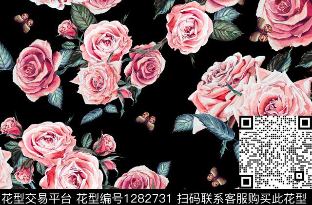 大牌风旗袍定位花数码印花华亿平台下载（图片编号: 1282731） - 瓦栏（Walan）