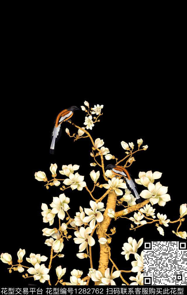 花鸟大牌风深圳数码印花华亿平台下载（图片编号: 1282762） - 瓦栏（Walan）