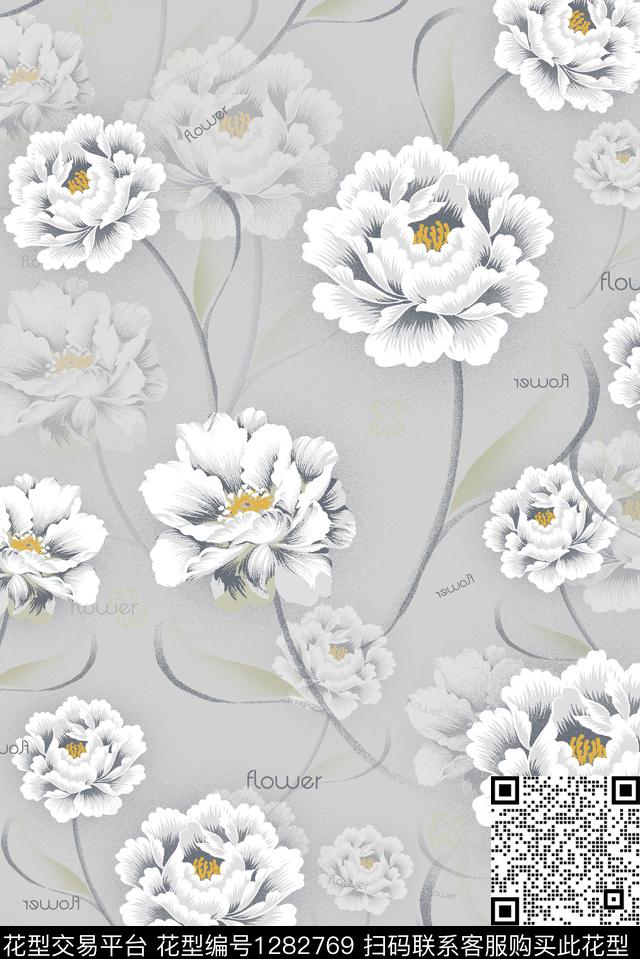 连衣裙小清新衬衫传统印花华亿平台下载（图片编号: 1282769） - 瓦栏（Walan）