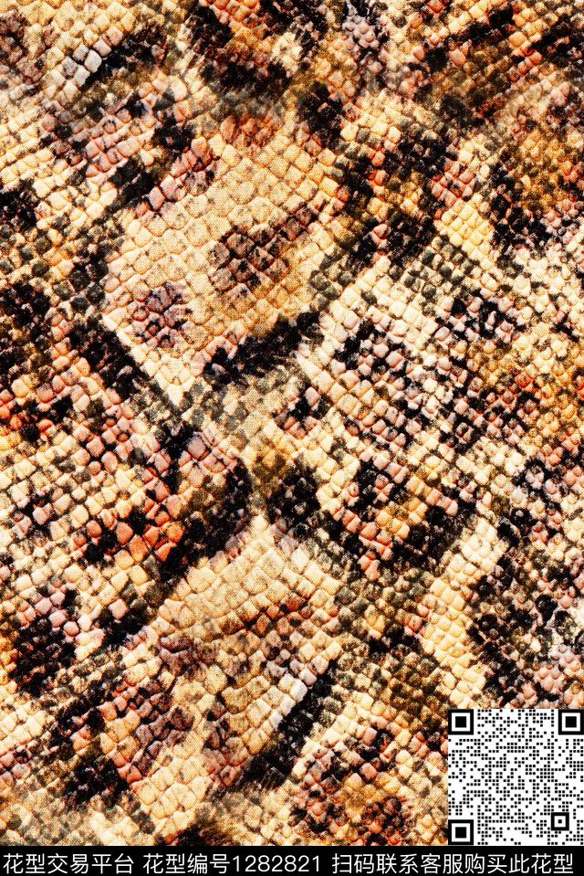 女装数码华亿平台动物纹数码印花华亿平台下载（图片编号: 1282821） - 瓦栏（Walan）