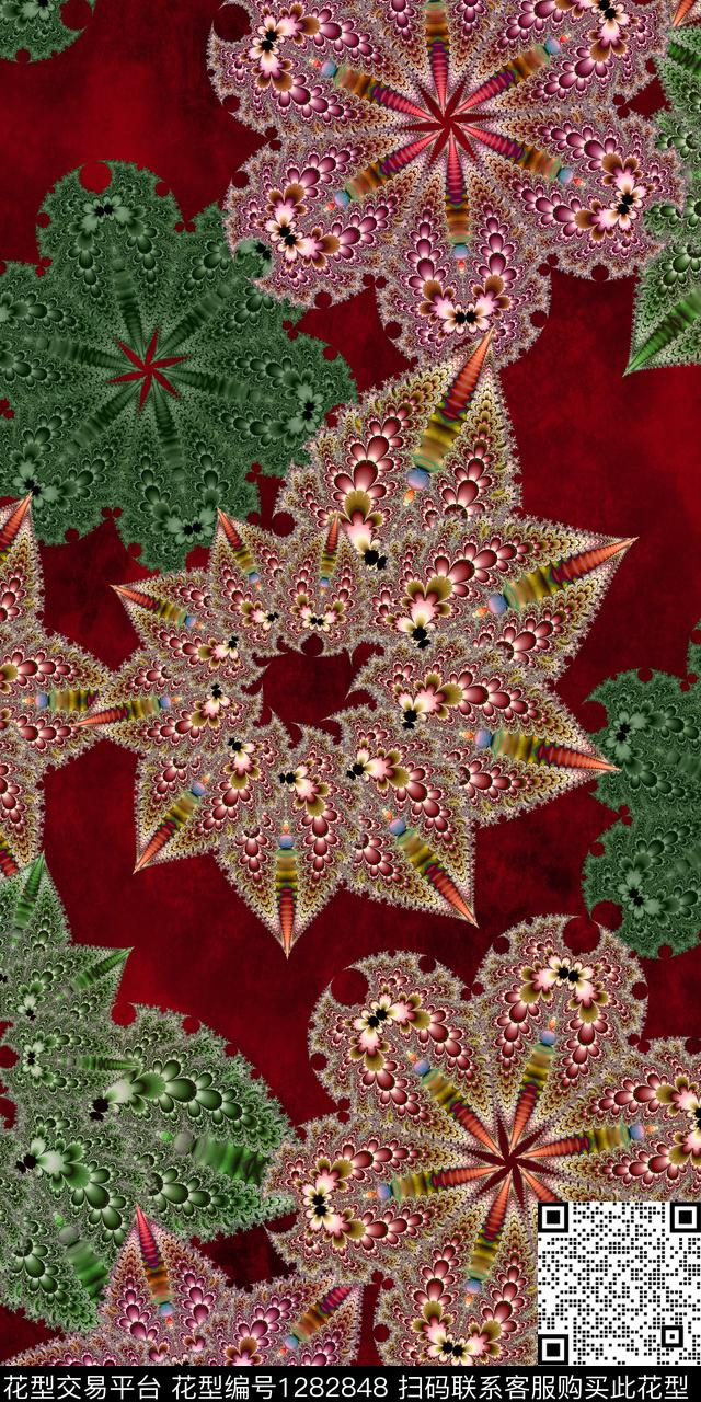 几何大牌风抽象数码印花华亿平台下载（图片编号: 1282848） - 瓦栏（Walan）