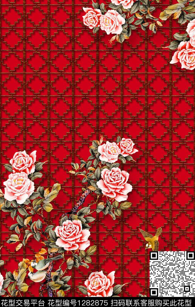 定位花花鸟深圳数码印花华亿平台下载（图片编号: 1282875） - 瓦栏（Walan）