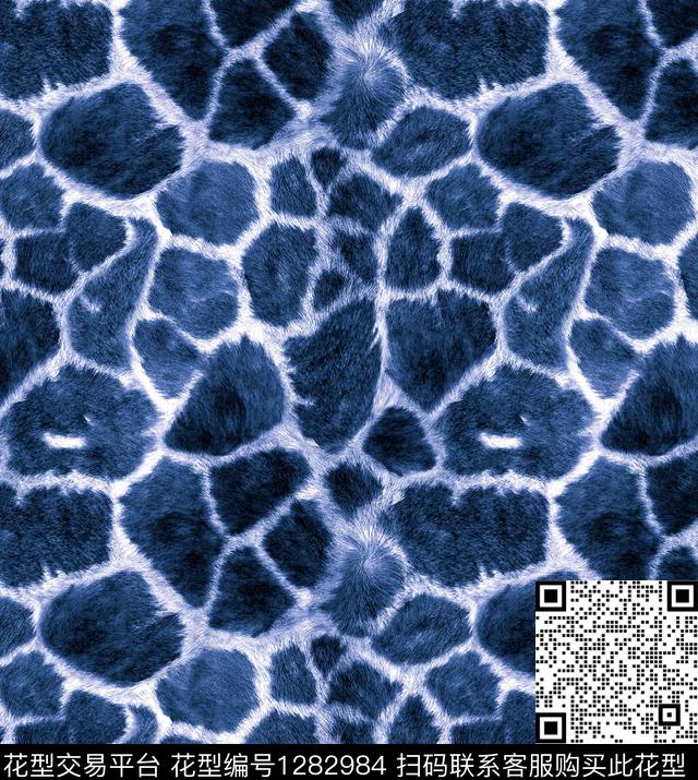 大牌风长劲鹿纹皮毛数码印花华亿平台下载（图片编号: 1282984） - 瓦栏（Walan）