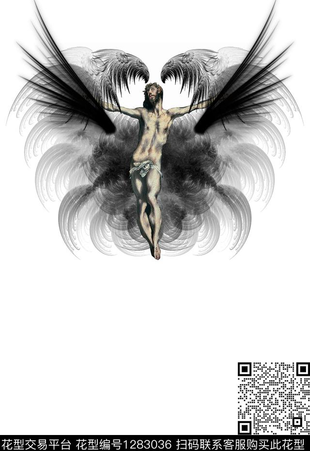 定位花翅膀宗教数码印花华亿平台下载（图片编号: 1283036） - 瓦栏（Walan）