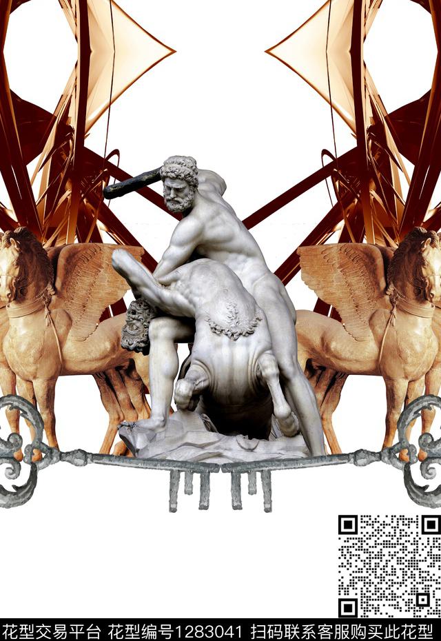 定位花雕塑飞马数码印花华亿平台下载（图片编号: 1283041） - 瓦栏（Walan）