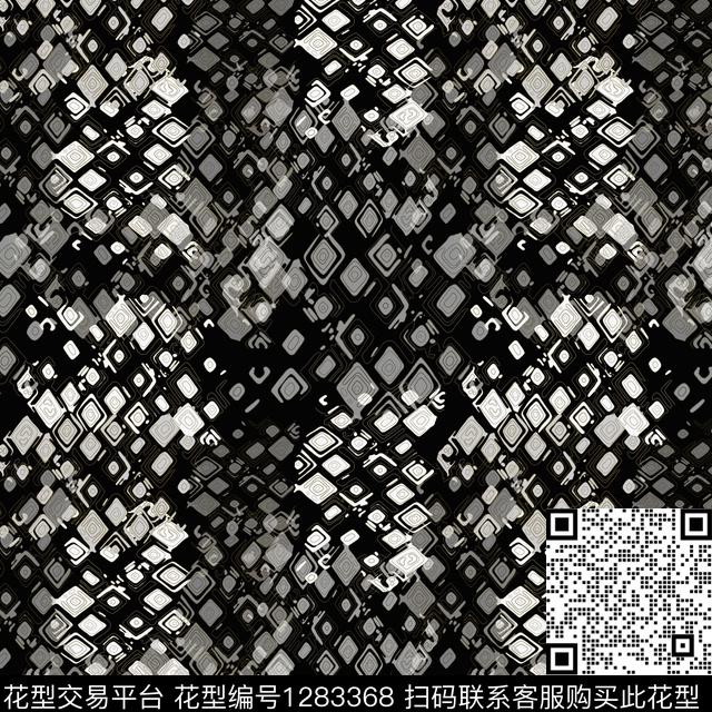 几何手绘线条笔触格子混搭传统印花华亿平台下载（图片编号: 1283368） - 瓦栏（Walan）