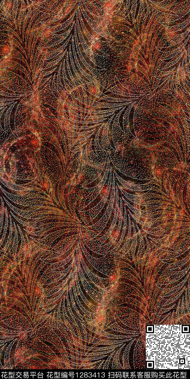 复古数码华亿平台大牌风数码印花华亿平台下载（图片编号: 1283413） - 瓦栏（Walan）