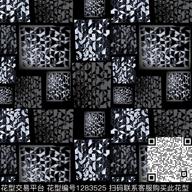 三角形几何手绘线条笔触数码印花华亿平台下载（图片编号: 1283525） - 瓦栏（Walan）