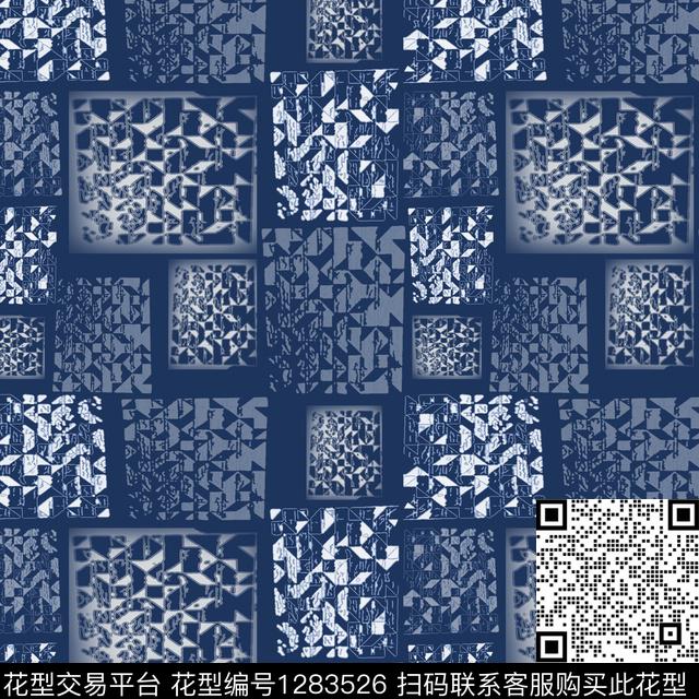三角形几何手绘线条笔触数码印花华亿平台下载（图片编号: 1283526） - 瓦栏（Walan）