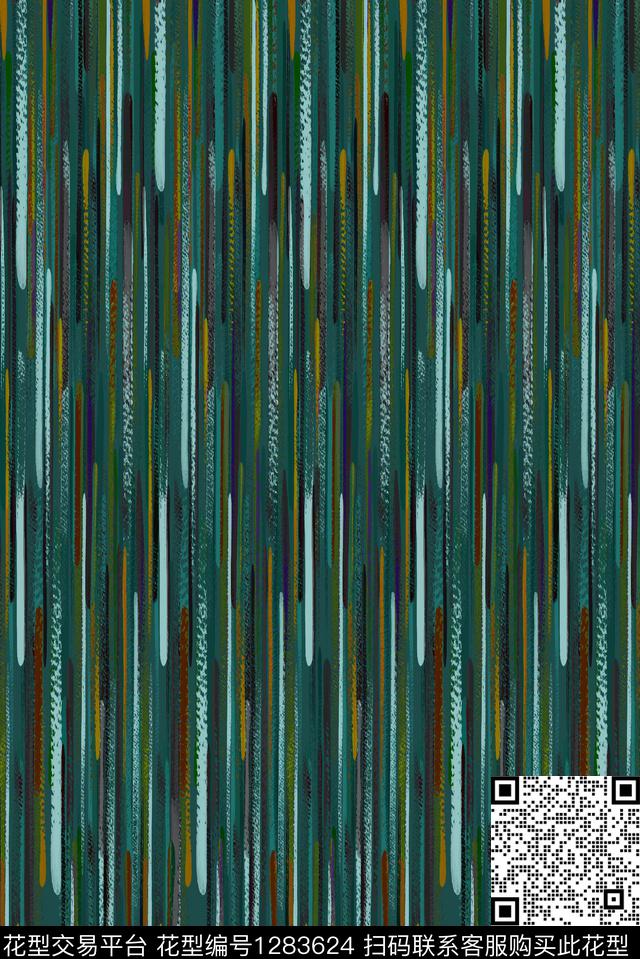 肌理休闲条纹数码印花华亿平台下载（图片编号: 1283624） - 瓦栏（Walan）
