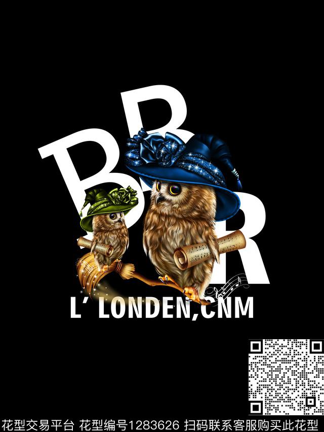 潮牌大牌风抽象传统印花华亿平台下载（图片编号: 1283626） - 瓦栏（Walan）