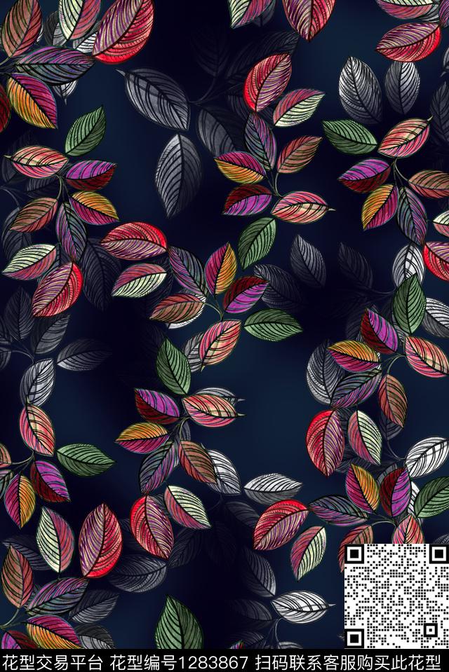 手绘小碎花中老年数码印花华亿平台下载（图片编号: 1283867） - 瓦栏（Walan）