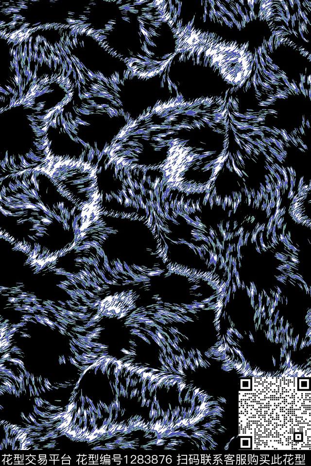 复古抽象动物纹数码印花华亿平台下载（图片编号: 1283876） - 瓦栏（Walan）