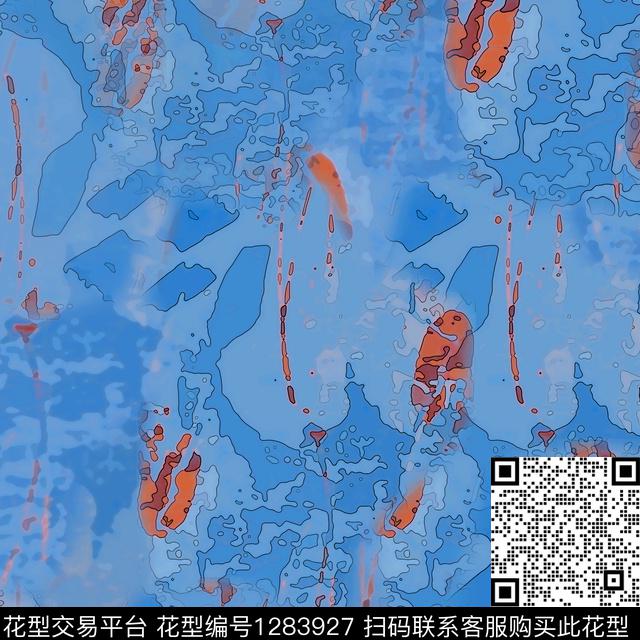 抽象肌理图案迷彩图案数码印花华亿平台下载（图片编号: 1283927） - 瓦栏（Walan）