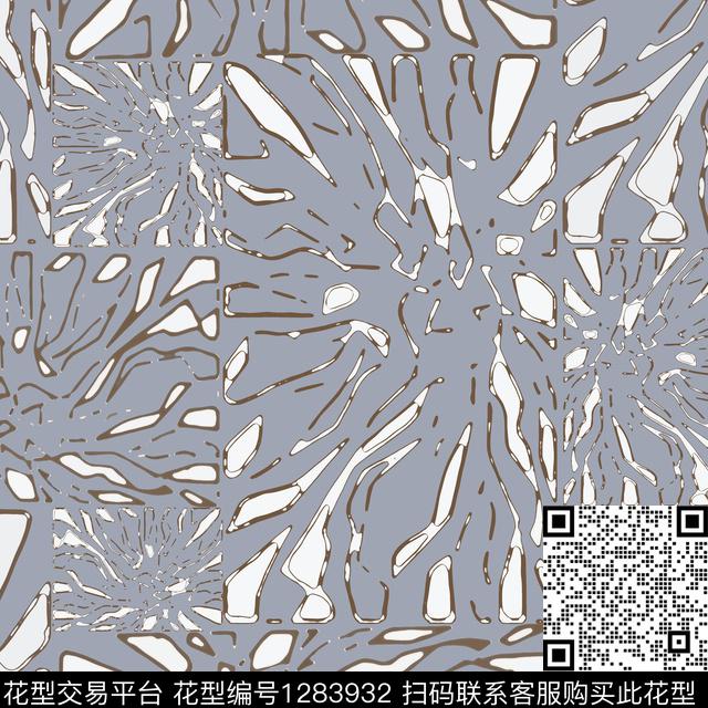 男装肌理图案手绘线条笔触传统印花华亿平台下载（图片编号: 1283932） - 瓦栏（Walan）