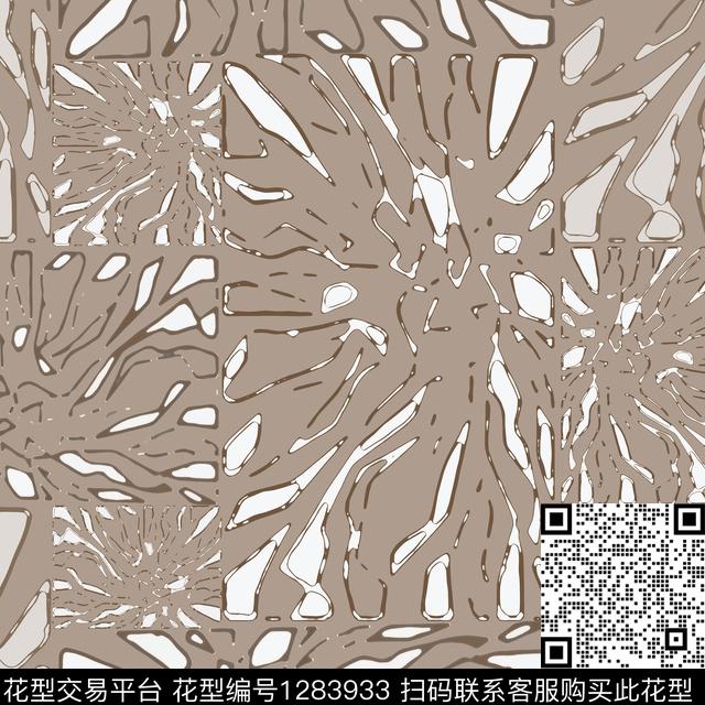 男装肌理图案手绘线条笔触传统印花华亿平台下载（图片编号: 1283933） - 瓦栏（Walan）