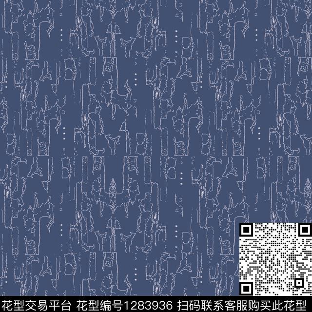 男装抽象手绘线条笔触传统印花华亿平台下载（图片编号: 1283936） - 瓦栏（Walan）