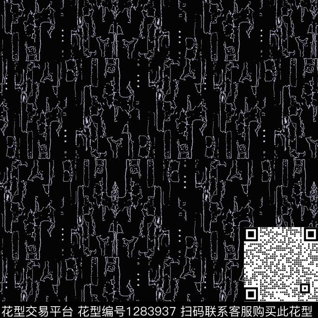 男装抽象手绘线条笔触传统印花华亿平台下载（图片编号: 1283937） - 瓦栏（Walan）