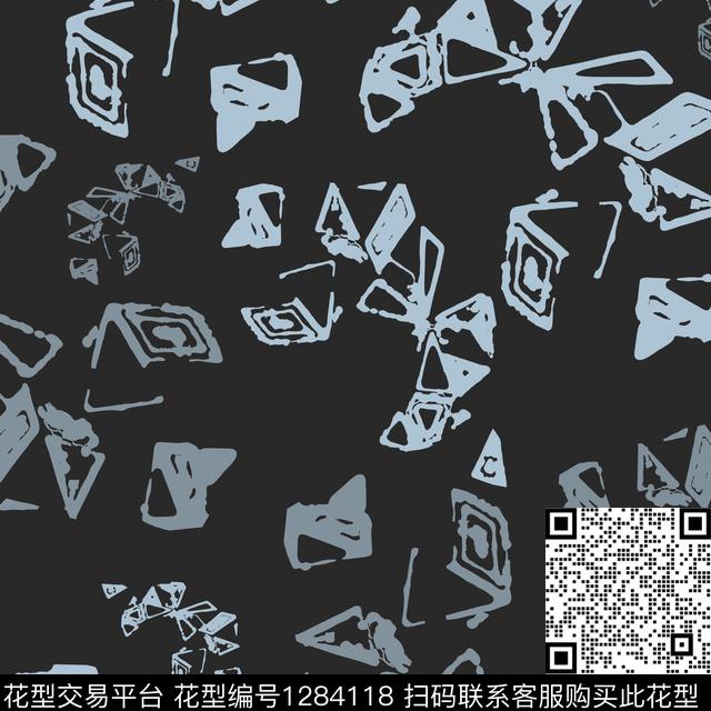 男装花卉抽象传统印花华亿平台下载（图片编号: 1284118） - 瓦栏（Walan）