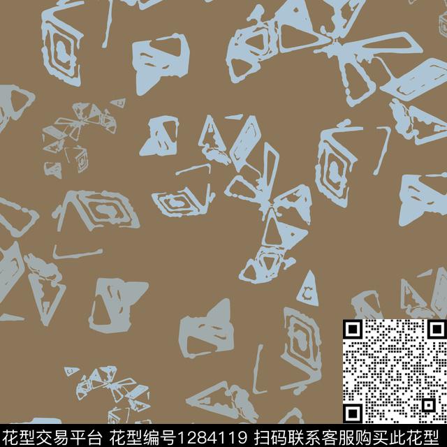 男装花卉抽象传统印花华亿平台下载（图片编号: 1284119） - 瓦栏（Walan）