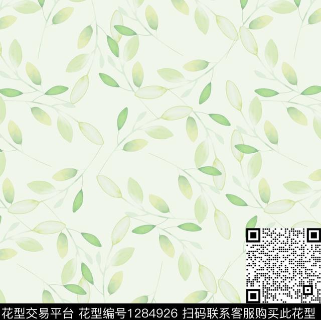 大牌风小清新素雅数码印花华亿平台下载（图片编号: 1284926） - 瓦栏（Walan）