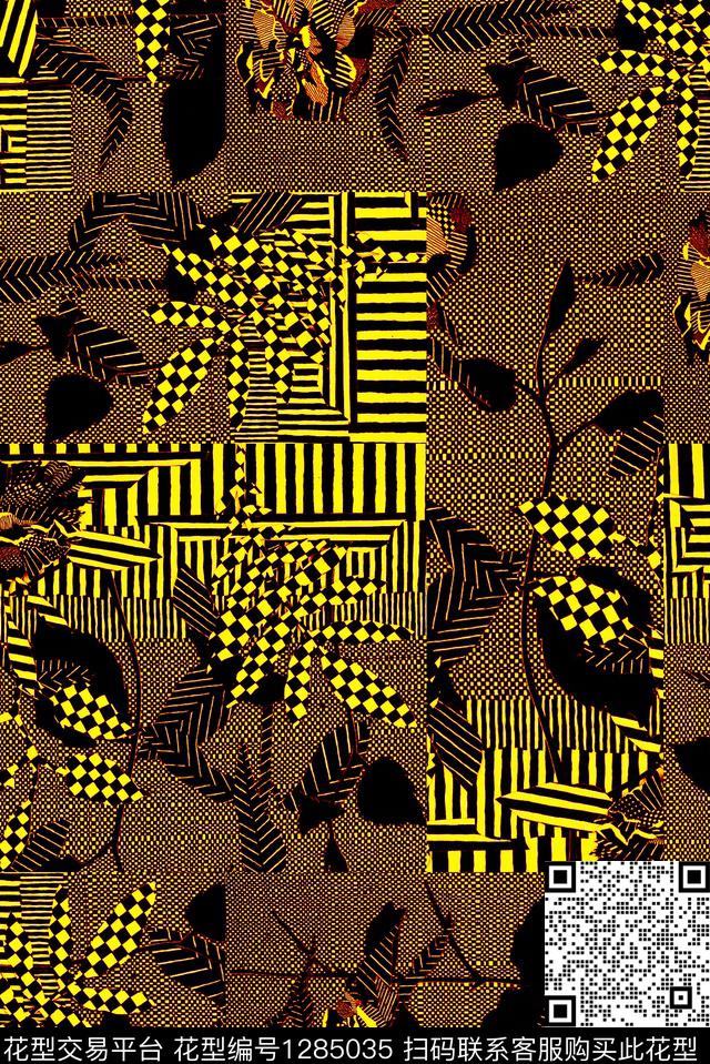 香云纱缎面满版散花数码印花华亿平台下载（图片编号: 1285035） - 瓦栏（Walan）