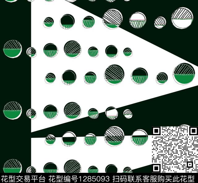 几何大牌风小清新传统印花华亿平台下载（图片编号: 1285093） - 瓦栏（Walan）