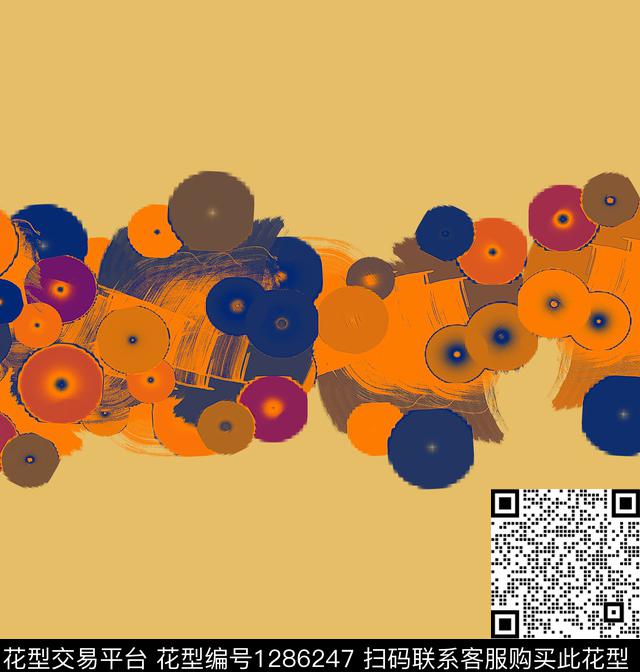 几何绘画抽象数码印花华亿平台下载（图片编号: 1286247） - 瓦栏（Walan）