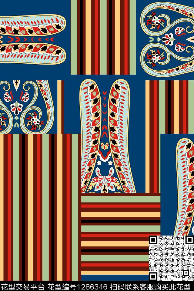 女装佩斯利民族风传统印花华亿平台下载（图片编号: 1286346） - 瓦栏（Walan）