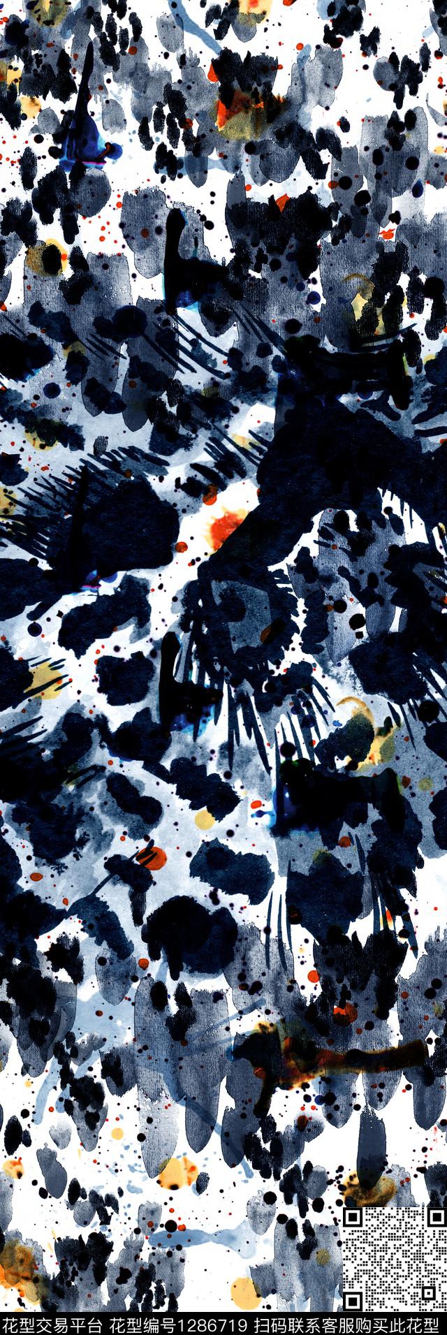 豹纹大牌风watercolor数码印花华亿平台下载（图片编号: 1286719） - 瓦栏（Walan）