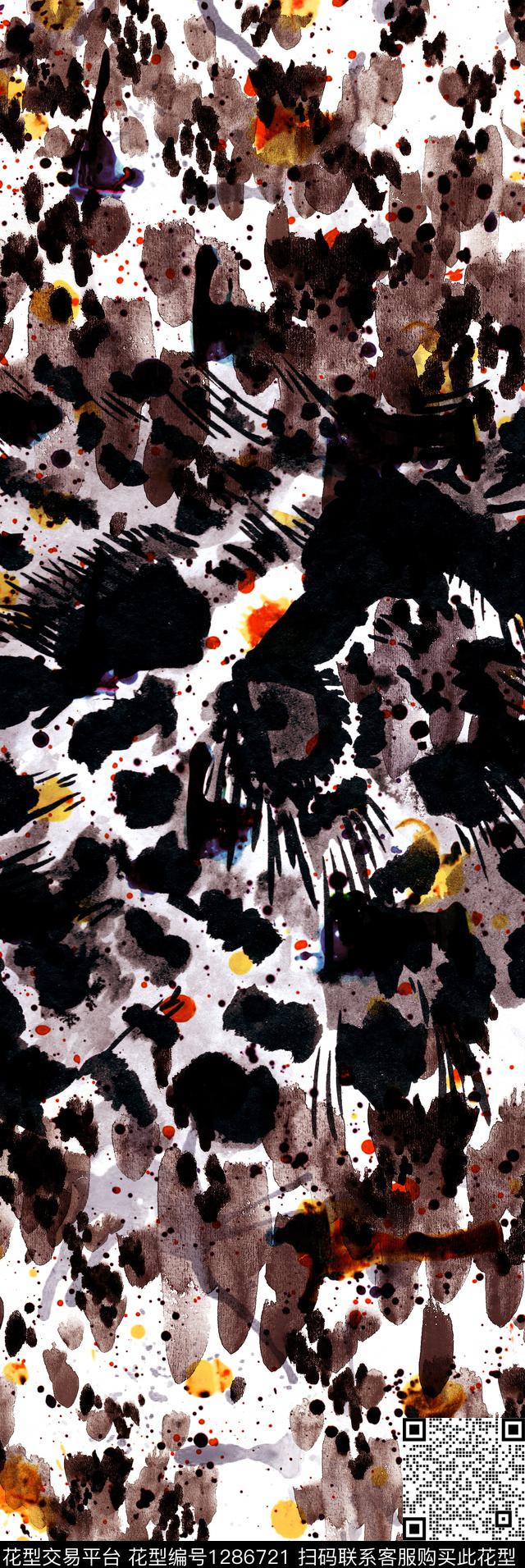豹纹大牌风watercolor数码印花华亿平台下载（图片编号: 1286721） - 瓦栏（Walan）