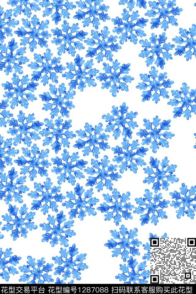 花卉大牌风小碎花数码印花华亿平台下载（图片编号: 1287088） - 瓦栏（Walan）