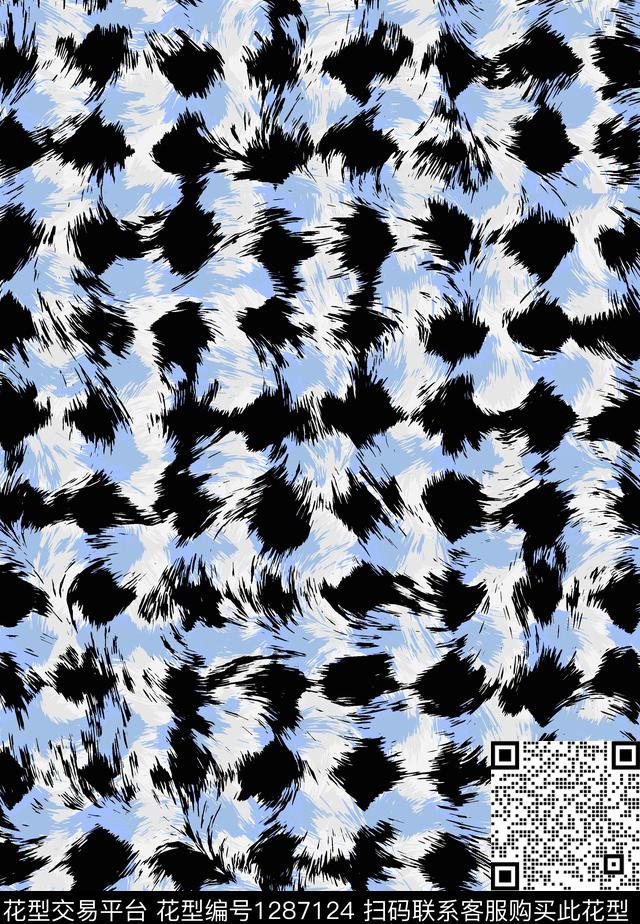 几何豹纹纹理数码印花华亿平台下载（图片编号: 1287124） - 瓦栏（Walan）