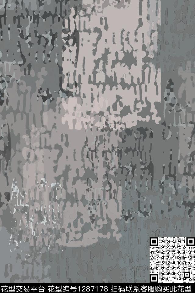 男装抽象肌理图案数码印花华亿平台下载（图片编号: 1287178） - 瓦栏（Walan）