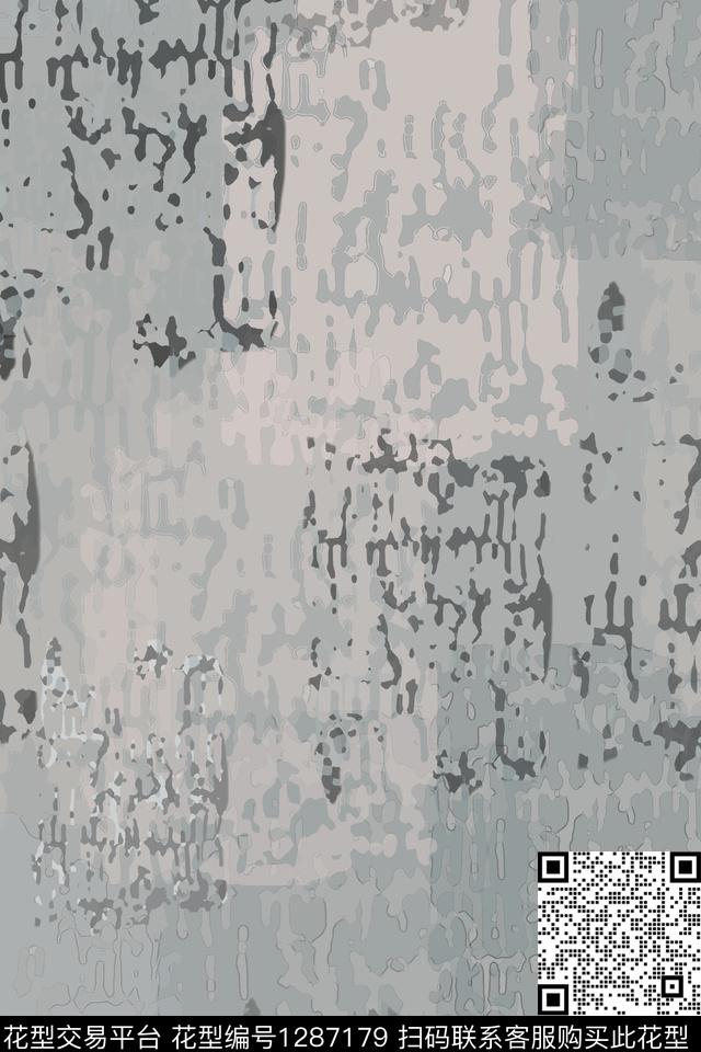男装抽象肌理图案数码印花华亿平台下载（图片编号: 1287179） - 瓦栏（Walan）