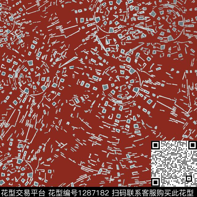 男装抽象肌理图案传统印花华亿平台下载（图片编号: 1287182） - 瓦栏（Walan）