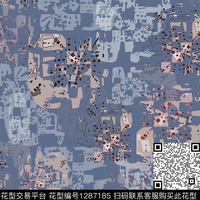 几何男装抽象传统印花华亿平台下载（图片编号: 1287185） - 瓦栏（Walan）