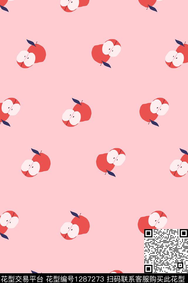 苹果少女传统印花华亿平台下载（图片编号: 1287273） - 瓦栏（Walan）