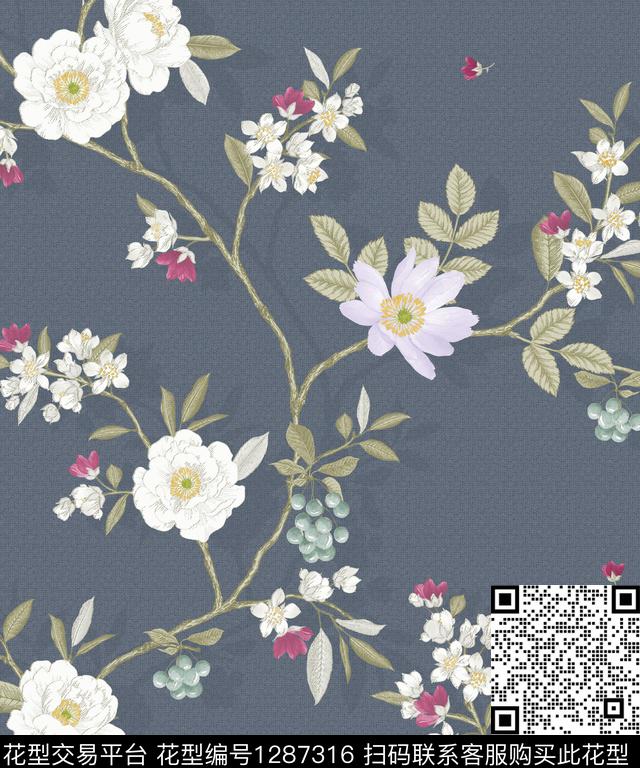 肌理手绘底纹传统印花华亿平台下载（图片编号: 1287316） - 瓦栏（Walan）