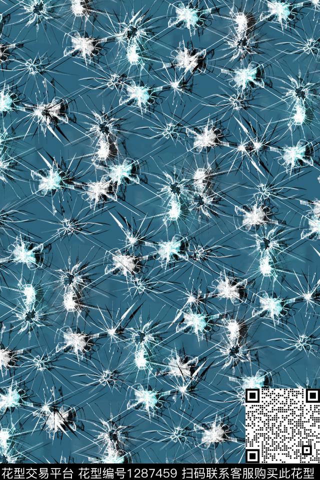 抽象男装休闲数码印花华亿平台下载（图片编号: 1287459） - 瓦栏（Walan）