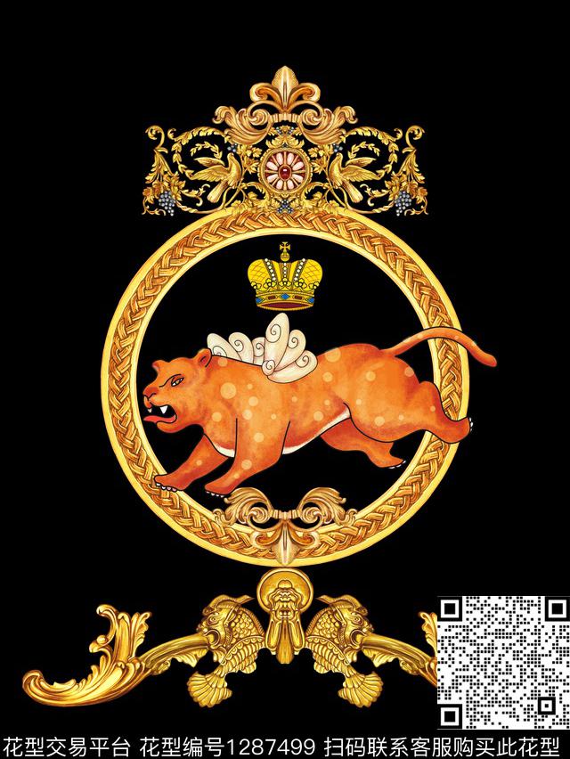 大牌风潮牌宫廷风传统印花华亿平台下载（图片编号: 1287499） - 瓦栏（Walan）