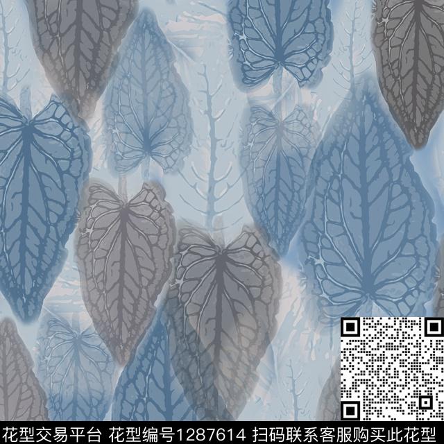 男装绿植树叶迷彩图案数码印花华亿平台下载（图片编号: 1287614） - 瓦栏（Walan）