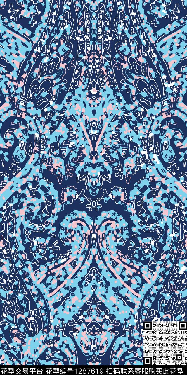 几何女装男装传统印花华亿平台下载（图片编号: 1287619） - 瓦栏（Walan）